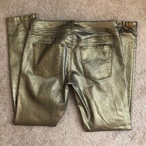 DL1961 premium denim gold jean leggings